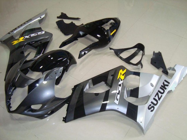 Argent Gris Noir Jaune Carénage Moto Suzuki GSXR 1000 2003-2004