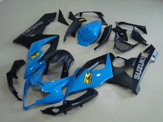 Bleu Noir Jaune Carénage Moto Suzuki GSXR 1000 2005-2006