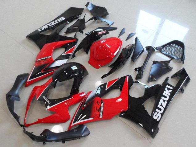 Rouge Noir Brillant OEM Style Carénage Moto Suzuki GSXR 1000 2005-2006