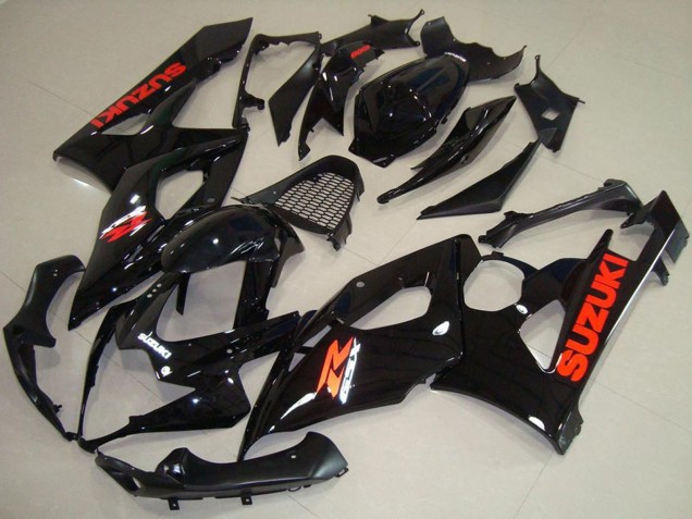 Noir Brillant Rouge Décalque Carénage Moto Suzuki GSXR 1000 2005-2006