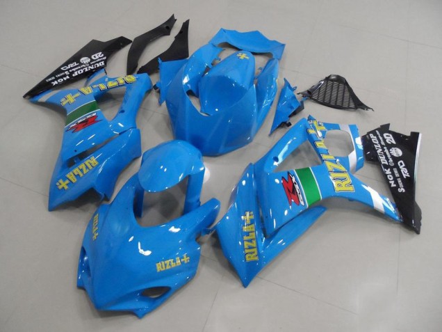 Bleu Jaune Noir Rizla Courses Carénage Moto Suzuki GSXR 1000 2007-2008