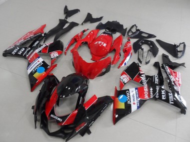 Rouge Bleu Jaune Noir JOMO Carénage Moto Suzuki GSXR 1000 2009-2016 Pas Chère