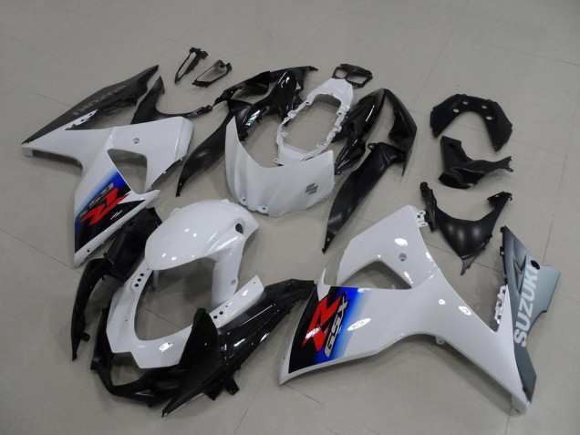 Blanc Bleu Argent Noir Carénage Moto Suzuki GSXR 1000 2009-2016