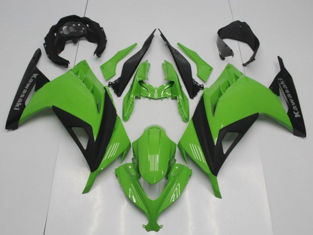 Vert Noir Mat OEM Style Carénage Moto Kawasaki ZX300R 2013-2018