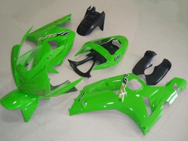 Vert Carénage Moto Kawasaki ZX6R 2003-2004 Pas Chère