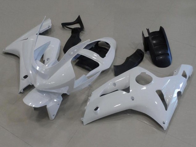 Blanc Carénage Moto Kawasaki ZX6R 2003-2004