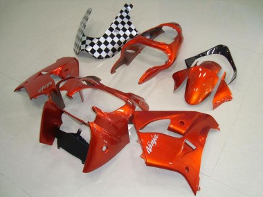 Orange Carénage Moto Kawasaki ZX9R 2000-2001 Pas Chère