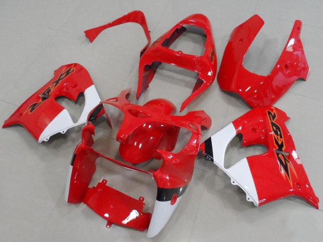 Rouge Blanc Carénage Moto Kawasaki ZX9R 2000-2001