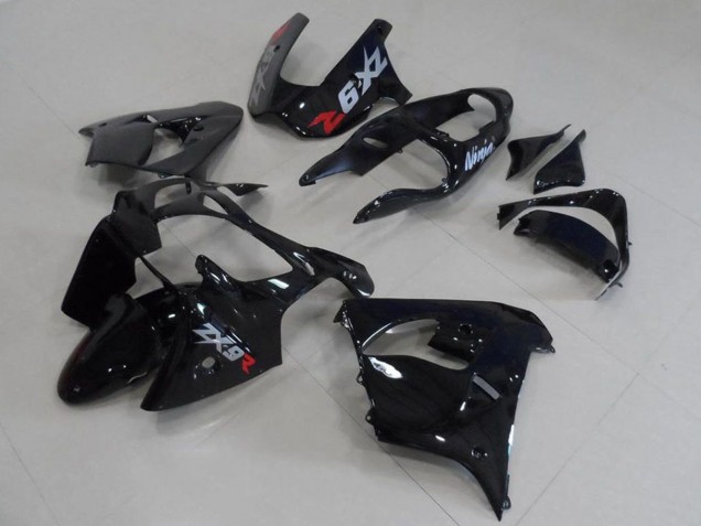Noir Brillant Carénages Moto Kawasaki ZX9R 2000-2001