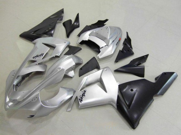 Argent Noir Ninja Carénages Moto Kawasaki ZX10R 2004-2005