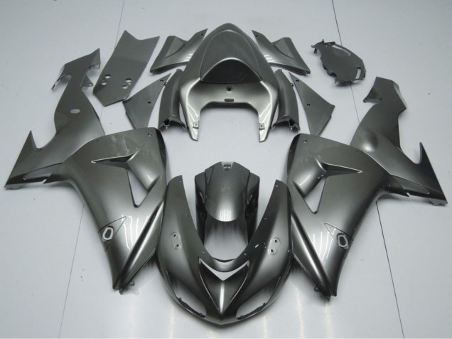Gris Brillant Carénage Moto Kawasaki ZX10R 2006-2007