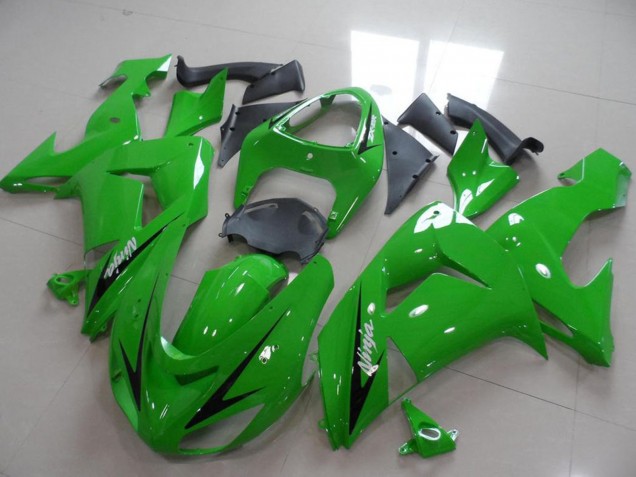 Vert Noir Bande Carénage Moto Kawasaki ZX10R 2006-2007
