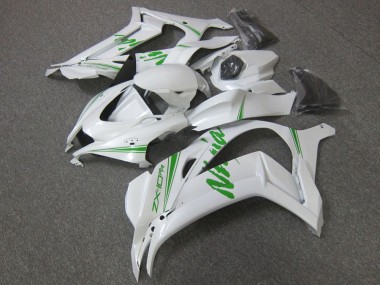 Blanc Vert Perle Carénages Moto Kawasaki ZX10R 2016-2020 Pas Chère