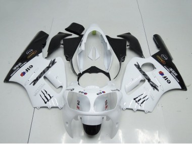 Blanc Noir Elf Monstre Carénage Moto Kawasaki ZX12R 2000-2001 Pas Chère