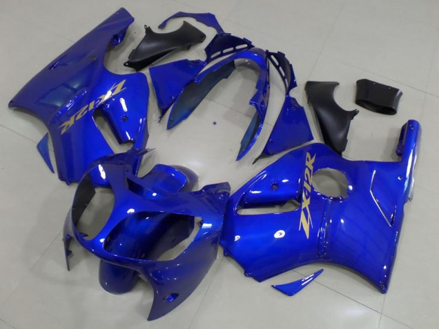 Bleu Or Décalque Carénage Moto Kawasaki ZX12R 2000-2001