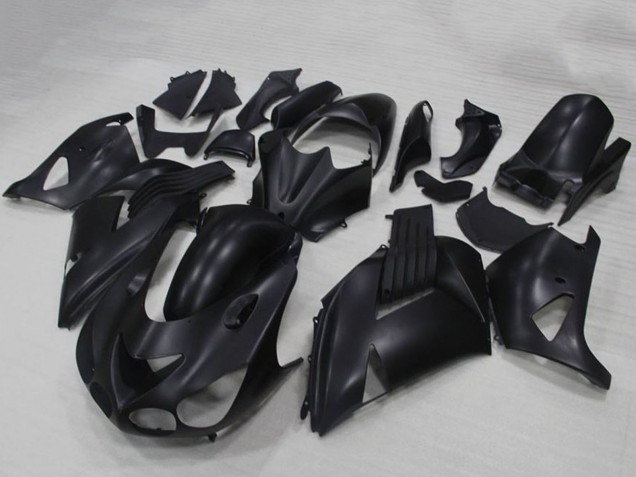 Noir Mat Carénage Moto Kawasaki ZX14R ZZR1400 2006-2011
