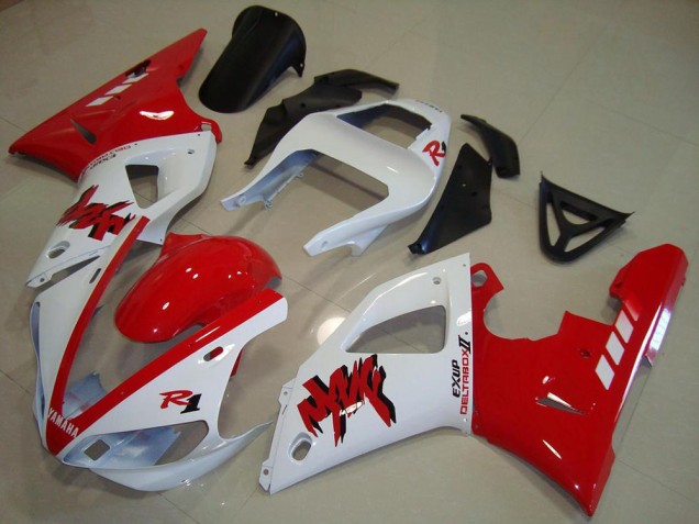 Blanc Rouge Carénages Moto Yamaha YZF R1 2000-2001