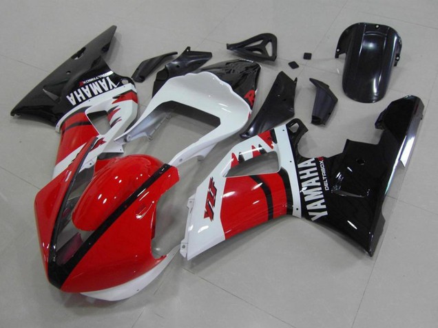 Rouge Blanc Noir Brillant Courses Version Carénage Moto Yamaha YZF R1 2000-2001