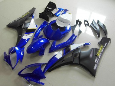 Blanc Bleu Noir Mat Motul Michelin Carénage Moto Yamaha YZF R6 2006-2007 Pas Chère