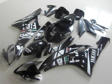 Blanc Noir Brillant Vert Rouge Fiat Yamalube Motul Carénage Moto Yamaha YZF R6 2006-2007 Pas Chère