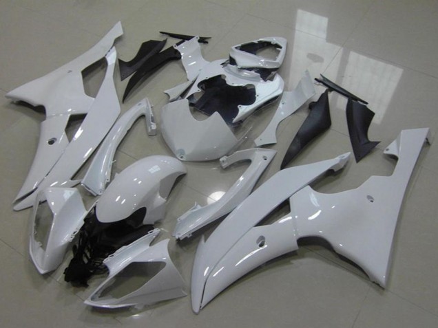 Blanc Brillant Carénages Moto Yamaha YZF R6 2008-2016