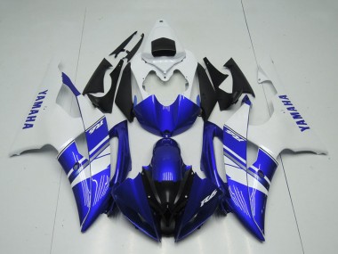 Blanc Bleu Noir OEM Style Carénage Moto Yamaha YZF R6 2008-2016 Pas Chère
