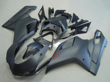 Noir Mat Carénages Moto Ducati 848 2007-2014 Pas Chère