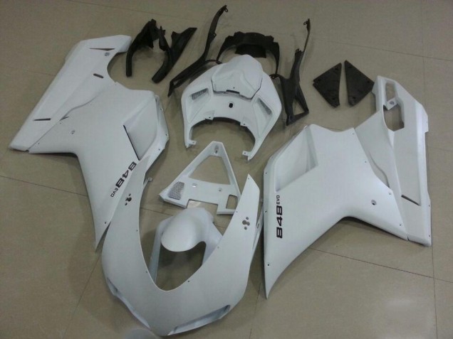 Blanc Carénage Moto Ducati 848 2007-2014