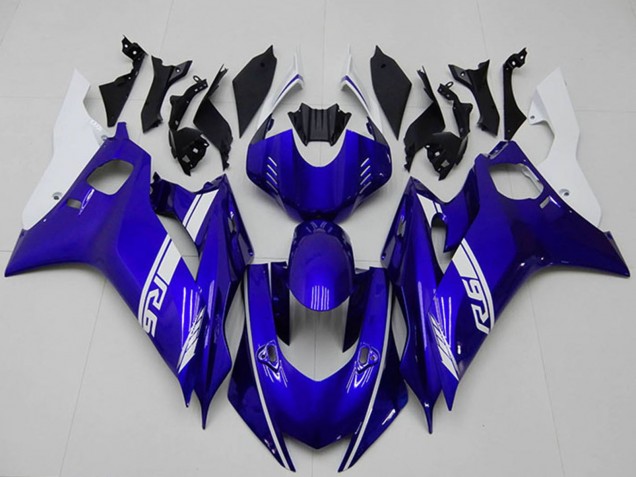 Blanc Bleu Carénage Moto Yamaha YZF R6 2017-2023