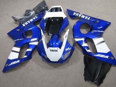 Blanc Bleu Carénage Moto Yamaha YZF R6 1998-2002 Pas Chère