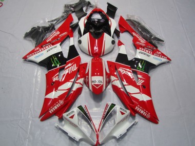 Blanc Rouge Noir Brillant Vert Monstre Rocol Milwaukee Maxxis Carénage Moto Yamaha YZF R6 2008-2016 Pas Chère