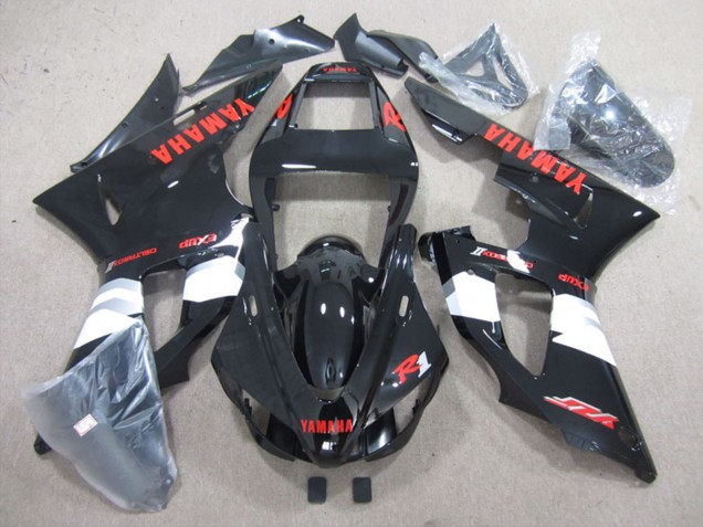 Noir Brillant Blanc Rouge Décalque Carénage Moto Yamaha YZF R1 1998-1999