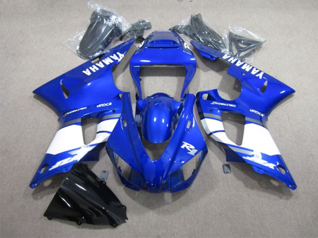 Bleu Blanc Décalque Carénage Moto Yamaha YZF R1 1998-1999