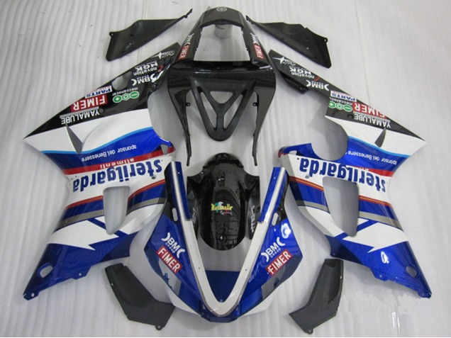 Blanc Bleu Noir Rouge Fimer Sterilgarda Carénage Moto Yamaha YZF R1 2000-2001