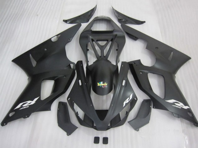 Noir Mat Blanc Décalque Carénage Moto Yamaha YZF R1 2000-2001