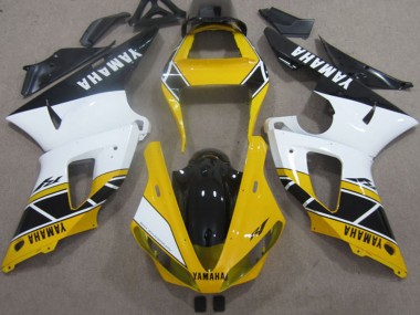 Jaune Blanc Noir Carénage Moto Yamaha YZF R1 2000-2001 Pas Chère
