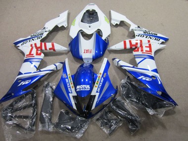 Blanc Bleu Motul Fiat Carénage Moto Yamaha YZF R1 2004-2006 Pas Chère