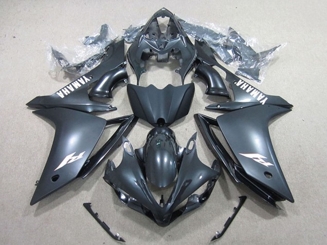 Noir Mat Blanc Décalque Carénage Moto Yamaha YZF R1 2007-2008