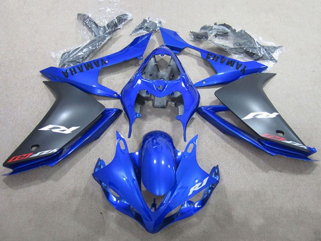 Bleu Noir Mat Carénage Moto Yamaha YZF R1 2007-2008