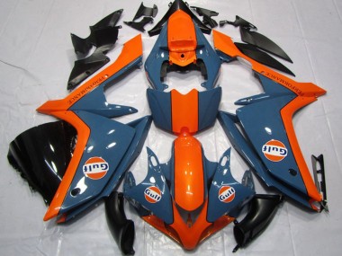 Bleu Foncé Orange Gulf Carénage Moto Yamaha YZF R1 2007-2008 Pas Chère