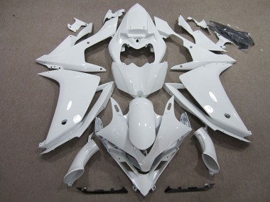 Blanc Carénage Moto Yamaha YZF R1 2007-2008 Pas Chère