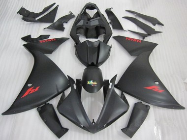 Noir Mat Rouge Décalque Carénage Moto Yamaha YZF R1 2009-2011 Pas Chère