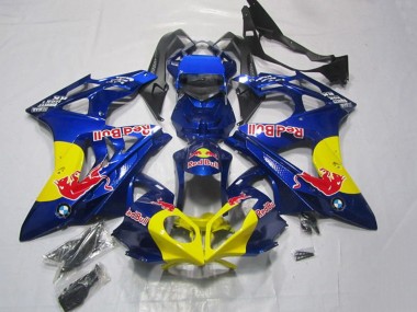 Bleu Jaune Red Bull Carénage Moto BMW S1000RR 2009-2014 Pas Chère