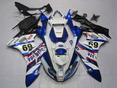 Blanc Rouge Bleu Noir Sterilgarda 69 Carénage Moto BMW S1000RR 2009-2014 Pas Chère