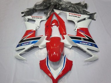 Blanc Rouge Bleu Noir Brillant HRC Carénage Moto Honda CBR500R 2013-2015 Pas Chère