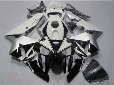 Blanc Noir Kits Carénage Moto Honda CBR600RR 2005-2006 Pas Chère