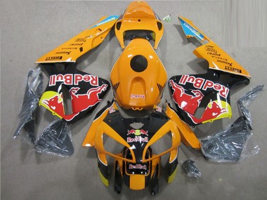 Orange Noir Red Bull Carénage Moto Honda CBR600RR 2005-2006 Pas Chère