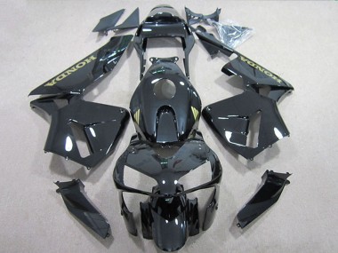 Noir Brillant Or Décalque Carénage Moto Honda CBR600RR 2005-2006 Pas Chère