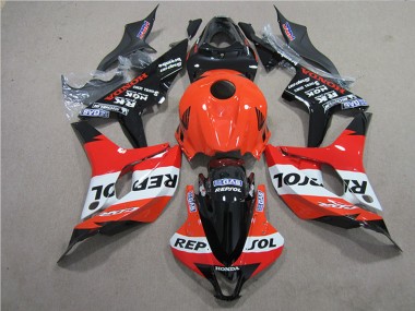 Orange Blanc Rouge Noir Brillant Repsol Kits Carénage Moto Honda CBR600RR 2007-2008 Pas Chère