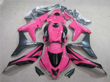 Rose Noir Mat Kits Carénages Moto Honda CBR600RR 2007-2008 Pas Chère